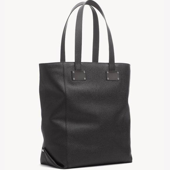 Rag & Bone Hunter Black Leather Tote Bag - Picture 1 of 14
